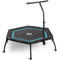 SportPlus Trampolin Indoor - Fitness Trampolin optional klappbar Ø126cm - Trampolin klein leise Gummiseilfederung - Trampolin Outdoor & Indoor - Jumping Trampolin Fitness belastbar bis 130kg
