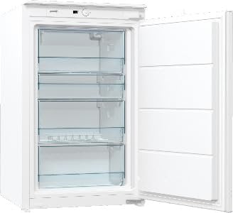 Gorenje FI409EE1 Einbau-Tischgefrierschrank/ 88er Nische/Schlepptürscharnier/Energieeffizienzklasse E/ 95 Liter Gesamtvolumen/Türanschlag wechselbar/36 dB(A) Geräuschpegel/HxBxT: 87,5X54X54,5 cm