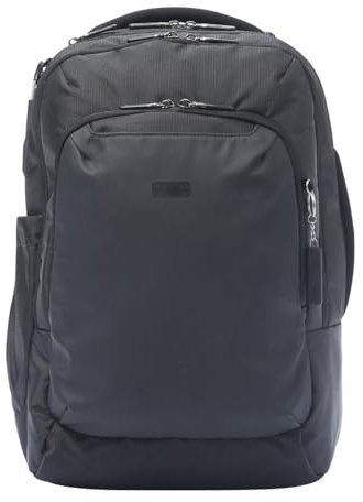 TOTTO - Mochila para Ordenador Portátil de 16 Pulgadas, Modelo GTX 2.0, RFID Blocker, 3 Compartimentos, Bolsillo Botella, Bolsillo Secreto, Correa para Maleta, Espaldar Ergonómico, Color Negro