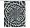 EKYOSHCZ Bathroom Shower Curtain 60x72 Inch Waterproof Fabric Shower Curtains with 12 Hooks Spiral Optical Illusion Gif Bath Curtain for Bathtubs Bathroom Decor