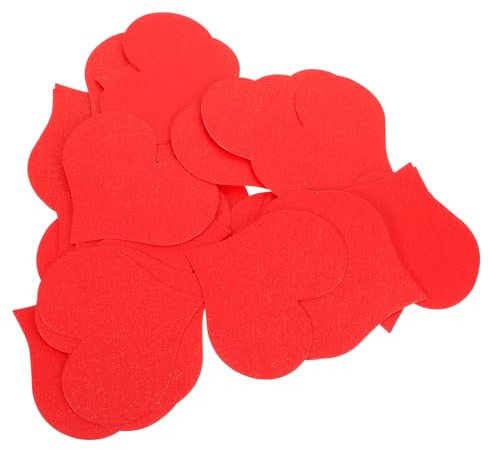JEWEDECO 100 Stück Herzförmige Karte Valentinstagskarten Hochwertigem Papier Zum Basteln Für Projekte Langlebig Und Lichtbeständig Glückwunschkarte Für Ehefrau, Ehemann Oder Partner