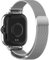 Armband für Xiaomi Smart Band 8 Pro, Edelstahl Metall Einstellbar Ersatzarmband Weich Atmungsaktiv Magnetversch Mesh Gewebte Uhrenarmbänder für Xiaomi Mi Band 8 Pro Smartwatch