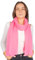 Lolus Eleganter dünner, leichter und weicher Uni Damen Schal mit kurzen Fransen - Alessandra (light pink)