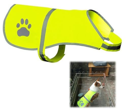 Pet Hunde Warnwesten,Hund Sicherheit Reflektierende Weste,Sicherheitsweste Pet Hunde,Sicherheitsweste Sicherheit Geschirr für Hält den Hund Sichtbar Sicher vor Autos Jagtunfällen,XL