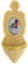 Holyart Pila de Agua bendita Logo Jubileo Resina 12x4 cm