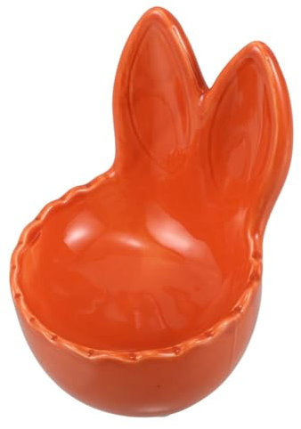 Beaupretty Plateau Céramique Forme De Lapin Joli Porte-bagues Assiette Décorative Pour Bijoux Bagues Boucles Oreilles Clés