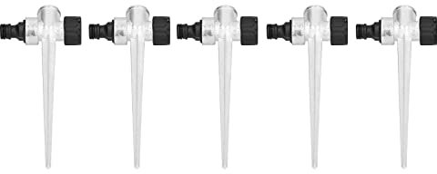 Lawn Sprinkler Spike Premium Metall Anti -Rost Langlebig 1/2 Zoll Faden für Balkone Hof Pflanzen Wandbewässerung 5pcs