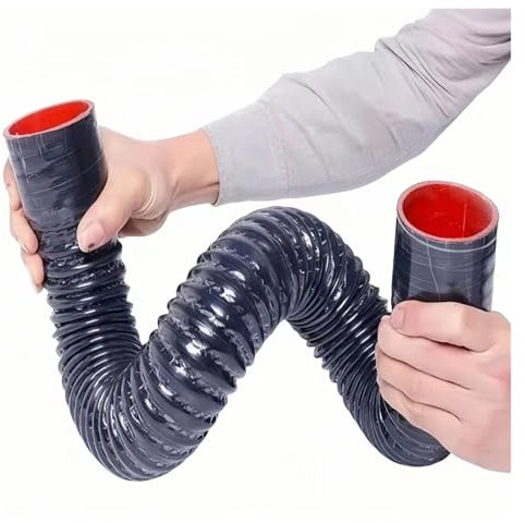 Manguera De Admisión Manguera Flexible Silicona Negra Universal 400 A 1000 Mm Para Intercooler Radiador Agua Tubo Admisión Turbo Para Coche Piezas Automóvil Admisión De Aire(500mm,ID 35mm)