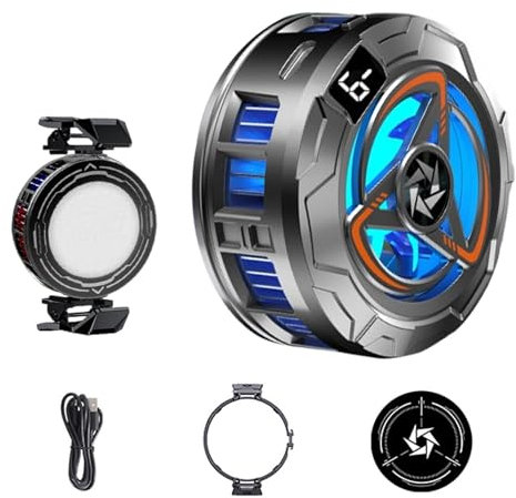 Ventilador de refrigeración para teléfono móvil, tecnología de refrigeración semiconductora, almohadilla de refrigeración recargable para smartphones, tabletas, viajes, coche o casa