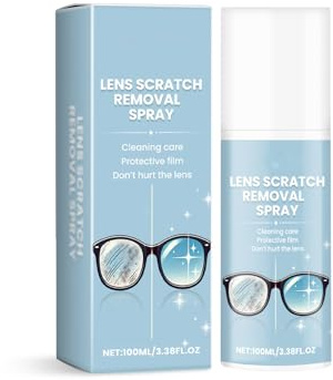 Brillengläser Entfernung Kratzern Spray,Brillenglas Reparatur Spray,Linsen Kratzer Entferner,Kratzentferner für Sonnenbrillen,Brillenreinigungswerkzeuge für Linsen-Bildschirme 100ML