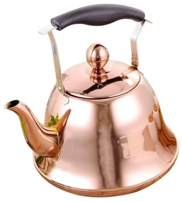 VINTORKY Stainless Steel Pot Kitchen Gadget for Boiling Water Ergonomic Handle Automatic Whistle Design for Tea Instant Soups Compatible