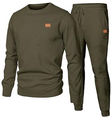 JMIERR Mens Tracksuit Full Set 2 Piece Outfits Activewear | Sweatsuit Top and Tracksuits Bottoms,Gym,Pullover & Joggers,with Pockets,Casual Sweatshirt,Sweatpants,Fall Winter,Drawstring