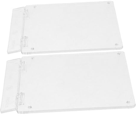 LIFKOME 2pcs Type Thermostat Cover for Air Conditioner and Water Floor Heating Systems Transparent Wall Switch Safety Protector Decorative Dustproof Housing for Home Central Ac