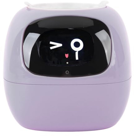 TOPINCN Pot de Fleur Intelligent, Bourgeon électronique, Assistant d'entretien des Plantes, Pot de Fleur Interactif Amusant, des Plantations Vertes Intérieures, écran (Version Anglaise Violette)
