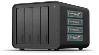 TERRAMASTER D8 Hybrid 2 HDD NVMe Enclosure 4 HDD + 4 NVMe SSD (senza disco) | USB 3.2 Gen 2 10Gbps Type-C USB Storage, 8 dischi singoli supportati, Plug and Play (senza disco)