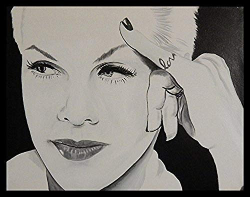 Buyartforless P. nk von Ed capeau 30 x 24 Giclée-Edition Kunstdruck Poster Wall Decor Pink Hochformat Musiker Singer Pop Icon