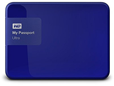 Western Digital My Passport Ultra Disque dur externe portable 2,5 Extra Slim USB 3.0 / USB 2.0 2 To Bleu The Evolution