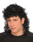 Karnival Costumes 80er Vokuhila Herren Lockenperücke Schwarz, Polyester, Perücke, WIG, Einheitsgröße, Retro