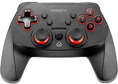 snakebyte Wireless Switch Controller - Bluetooth Controller kompatibel mit Nintendo Switch 2, Switch, Switch Lite & OLED, starker Akku, präzise Joysticks, Vibration-Feedback & Turbo-Button