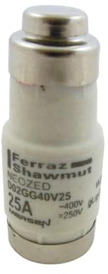 Mersen Neozed-Sicherungseinsatz D02 25A (10Stk.)