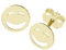 SO COSI Ohrstecker, Ohrschmuck, Ohrringe Smiley Silber goldfarben ER-005