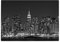 City Night New York Retro Kitchen Worktop Protector Saver Glass Chopping Board