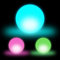Relaxdays 9 x LED Kugel, Leuchtkugel, Stimmungslichter mit Farbwechsel, kabellos, batteriebetrieben, Kugellampe, D: 7,5 cm, weiß