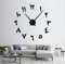 R&M Orient 3D Arabische Wanduhr große Moderne Mute DIY - Dekoration Geschenk - Wohnzimmer Home Office (Schwarz)