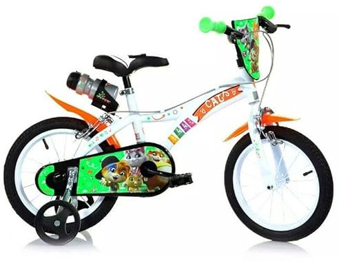 Dino 44 Cats 14 Zoll 24 cm Jungen Felgenbremse Weiß