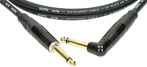 KIKKG pro instrumenten kabel mit metall klinke von KLOTZ (1,5, schwarz)