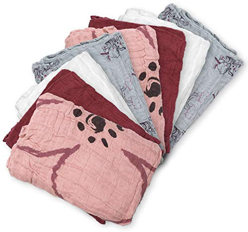FOXCUP Unisex-Kinder Organic Cloth Muslin Taschentuch, Misty Rose, 65x65