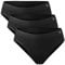 DANISH ENDURANCE Culottes en Fibre de Bambou Stretch, Slips Ultra Doux & Confortables, Femme, Lot de 3, Noir, XS/S
