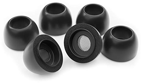 Okuli Set of 6 Memory Foam EarBuds Ear Tips For Apple AirPods Pro 1 & Pro 2 Earphones - Medium