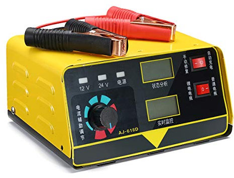 PeroFors Chargeur De Batterie Au Lithium Entièrement Automatique 12V / 24V Réparation D'Impulsions Intelligentes 400Ah pour Voiture Électrique De Moto Automobile