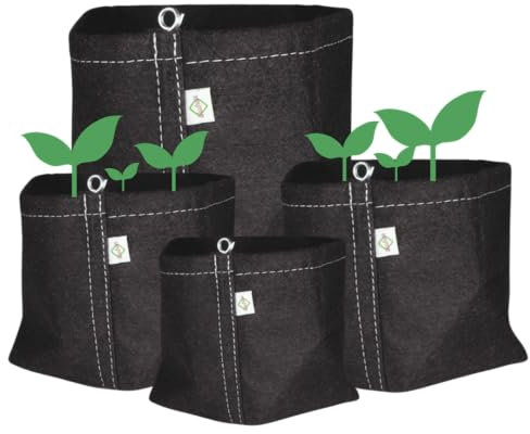 maceta de tela 4 Liter 15 x 15 x 18 cm - maceta de maceta maceta cuadrada maceta de maceta maceta de maceta maceta de planta de semillero