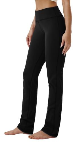 BUBBLELIME 29'/31'/33'/35' 3 Styles Women's Bootcut Yoga Pants Basic/Back Pockets/Straight Leg Workout Tummy Control Flare