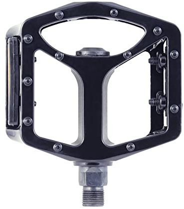 SB3 - Pedale Stealth 2 – Paar Pedale für Fahrrad – Körper aus Aluminium, Achse aus Stahl in BOR – geformte Noppen – Flache Pedale ideal für Wandern und All Mountain