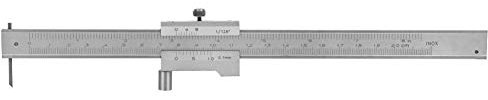 Yosoo Health Gear Parallel Anreißer, Anreiß Messschieber Streichmaß, Hochpräzise Anreißstäbe, Edelstahl Parallelmarkierungslehre Messschieber Messwerkzeug 0-200MM