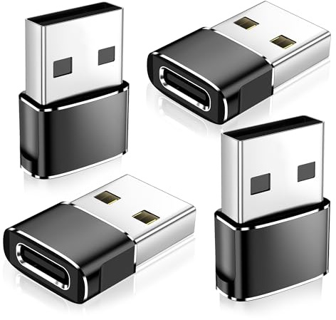 2026 Upgraded USB to USB C Adapter,Type-C Female to A Male Charger Converter for iPhone 18 Charger,iWatch Ultra SE 10 11 12,iPhone 18 Pro Max 17 16 15,Samsung S26,AirPods,iPad,Car,Xbox