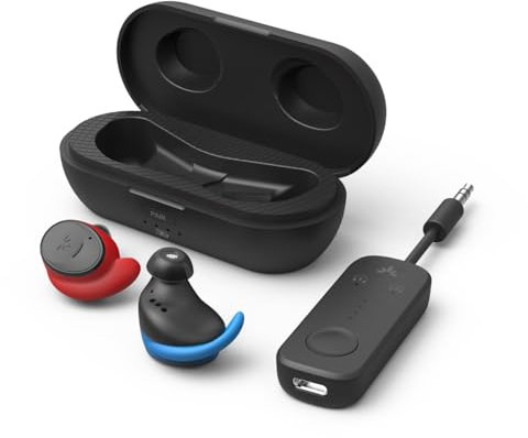 Avantree Sky Ace - Kabellos Kopfhörer Flugzeug mit Adapter Set, Bluetooth 5.3, Qualcomm aptX-Adaptiv, Niedrige Latenz, Lange Akkulaufzeit - Sender und Kopfhörer- Vielseitig für Flug & Alltag