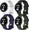 4 Pack Cinturino Compatibile con Google Pixel Watch/Pixel Watch 2 Cinturino, Morbido Silicone Sport Banda Impermeabile Bracciale di Ricambio per Google Pixel Watch 2/1 Uomini Donne,Dimensioni ridotte