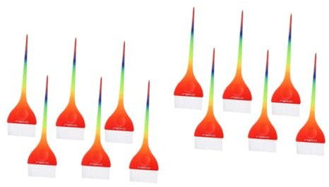POPETPOP 12 Piezas Pincel Para Teñir El Cabello Con Arcoíris Cepillos De Tinte De Peluquería Cepillos De Peluqueria Cepillo De Color De Pelo Aplicador De Tinte De Color Multicolor Peine