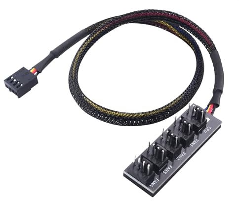 Cable Matters PC Case PWM Fan Hub (PC Fan Hub) 1-to-5 Way Connector Adapter With 40cm Cable