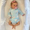 Lebensechte Reborn Babypuppen Mädchen - Felicia, 43,2 cm, realistische Neugeborenenen-Babypuppen mit beschwertem weichem Stoffkörper, echte lebensechte niedliche Reborn-Puppen mit Geschenkbox für