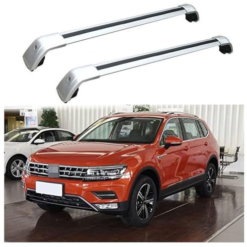 Auto Dachträger für V-W Tiguan Allspace 2017 2018 2019 2020 2021 2022, Hochwertig Aluminium Dachgepäckträger Querträger Cargo Gepackträger,B