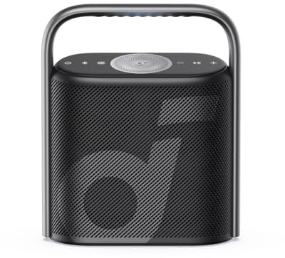 soundcore Motion X500 Tragbarer Bluetooth Lautsprecher, Kabelloser Immersivem Spatial Audio, 3× Detailreicher, Kabelloses Hi-Res, 3 Treiber, Aufwärtsgerichteter harmonischem Licht (Generalüberholt)