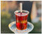Topkapi - 18-tlg Türkisches Tee-Set Zarina-Sultan für 6 Personen │ 6 Teegläser, 6 Untersetzer, 6 Teelöffel │ Teeglas mit Golddekor │ Komplett-Set │ Versandsicher gepackt