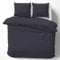 Cotton Castle Bettwäsche Bettgarnitur Bettbezug 100% Baumwolle 135x200 155x220 200x200 200x220, Farbe:Anthrazit, Größe:135 x 200 cm