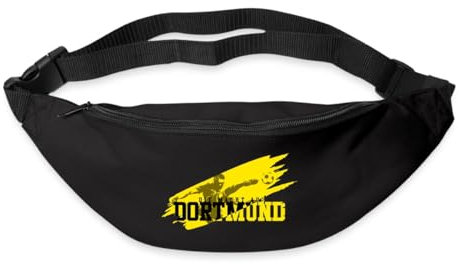 Spreadshirt Dortmund Fußball Fan Sport Gürteltasche, One size, Schwarz