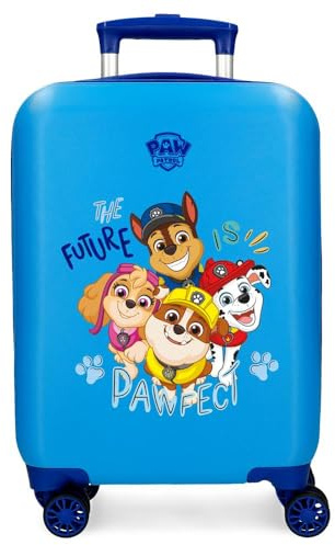 Paw Patrol Paw Patrol Playful Outdoors Kabinenkoffer, blau, 33 x 50 x 20 cm, starr, ABS, seitlicher Kombinationsverschluss, 28,4 l, 2 kg, 4 Doppelräder, Gepäck, Hand, blau, Medium, Kabinenkoffer